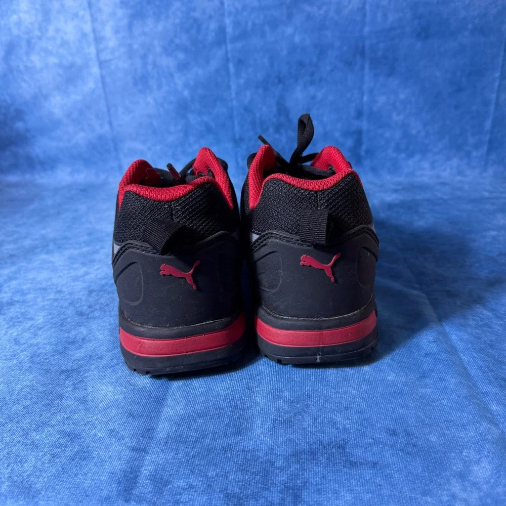 Puma Safety Frontside Low Mens Black Red Composite Toe Work Shoes 64.483.5 US 10